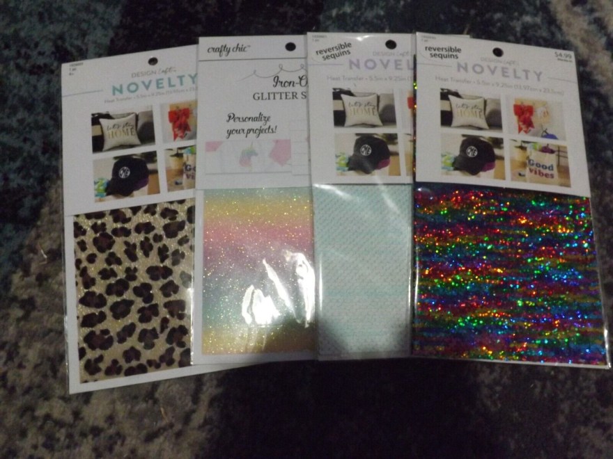 Picture of: NEW LOT of  DESIGN LOFT heat transfer paper iron on glitter